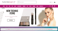 Desktop Screenshot of lovethymakeup.com